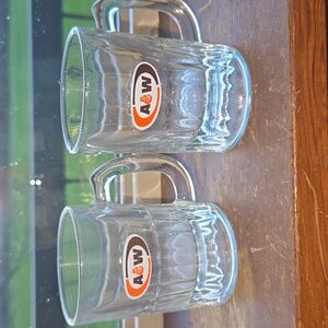 A & W baby mini vintage Root Beer Mugs Set Of 2